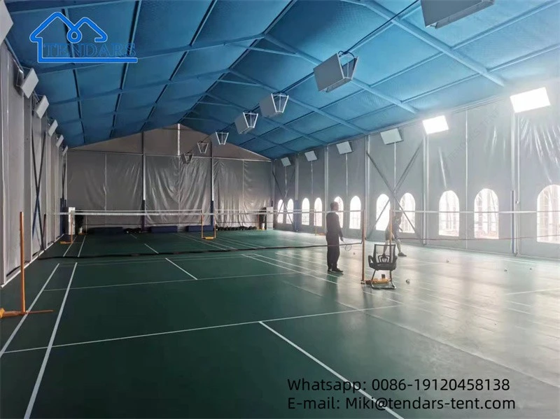 outdoor badminton court  tent